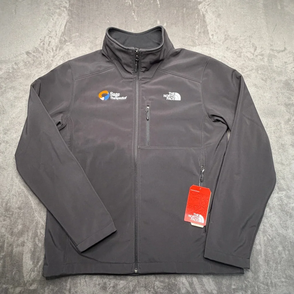 The North Face‎ Apex Barrier SS Jacket Mens L Black Softshell New